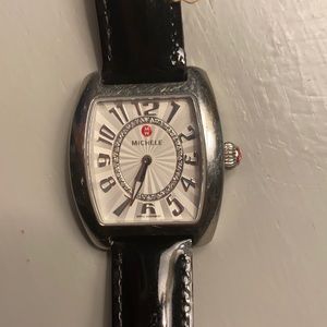Michele Ladies Watch - Patent Leather Band.